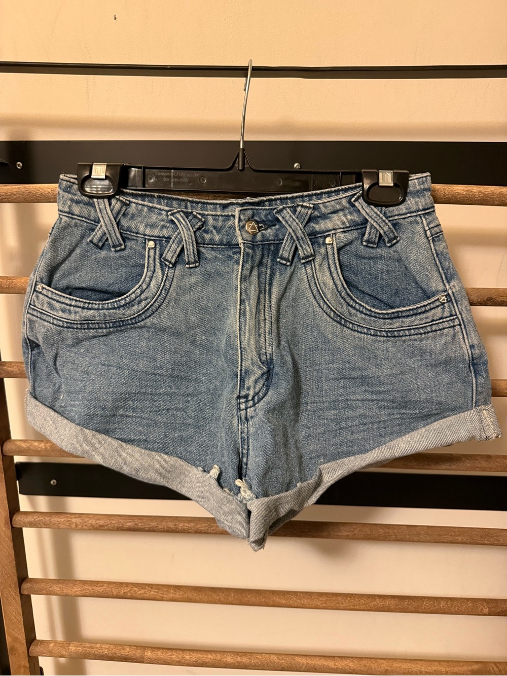 Somedays Lovin Light Blue Rolled Hem Denim Shorts